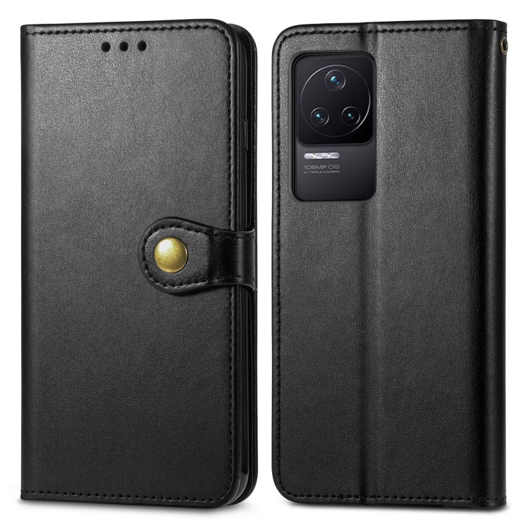 Retro Solid Color Buckle Leather Phone Case, For Xiaomi Redmi K50 Pro, For Xiaomi Redmi 10C, For Xiaomi Redmi Note 11 Pro 4G Global, For Xiaomi Poco X4 Pro 5G
