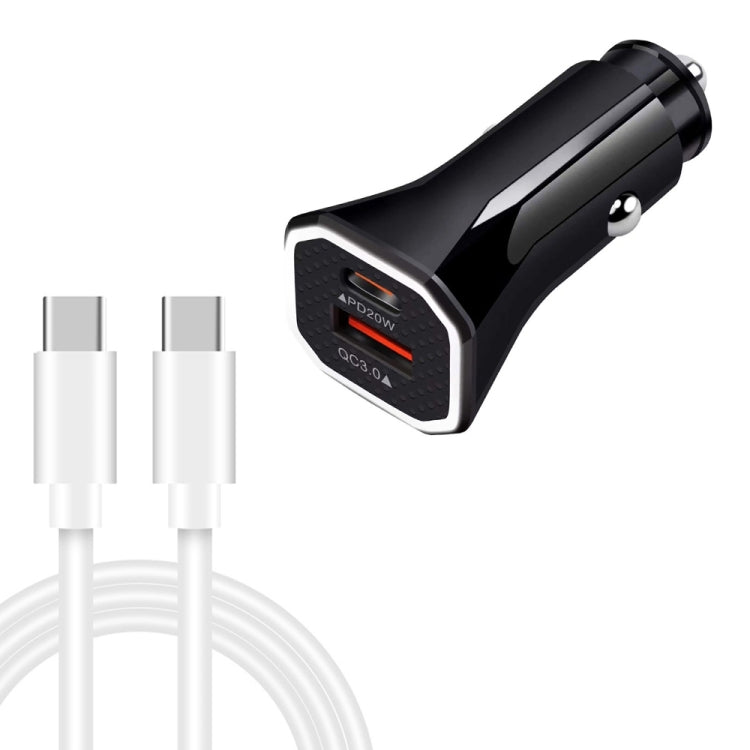 TE-P22 38W PD20W + QC3. 0 USB Car Charging + USB-C / Type-C to USB-C