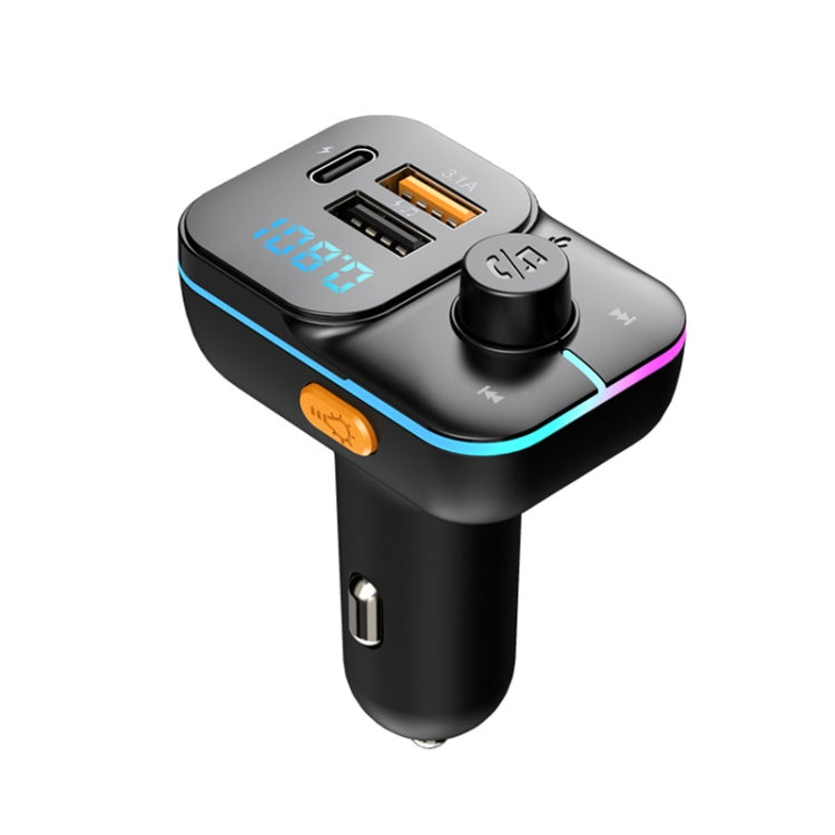 C24 Car Bluetooth MP3 Player Fast Charging FM Transmitter Wireless