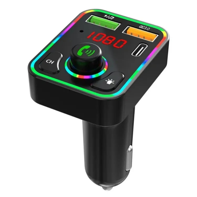 PDF3 7-Color Lights Hands-Free Bluetooth Calling MP3 Wireless Player