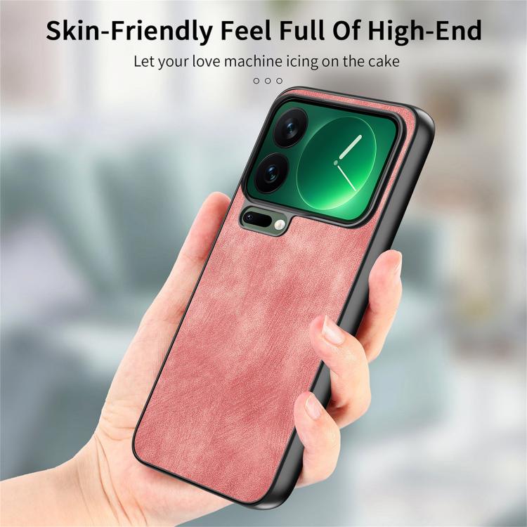 Vintage Leather PC Back Cover Phone Case, For Xiaomi 17 Pro Max, For Xiaomi 17 Pro, For Redmi 15C 5G / 4G Global 171mm, For Xiaomi 15T