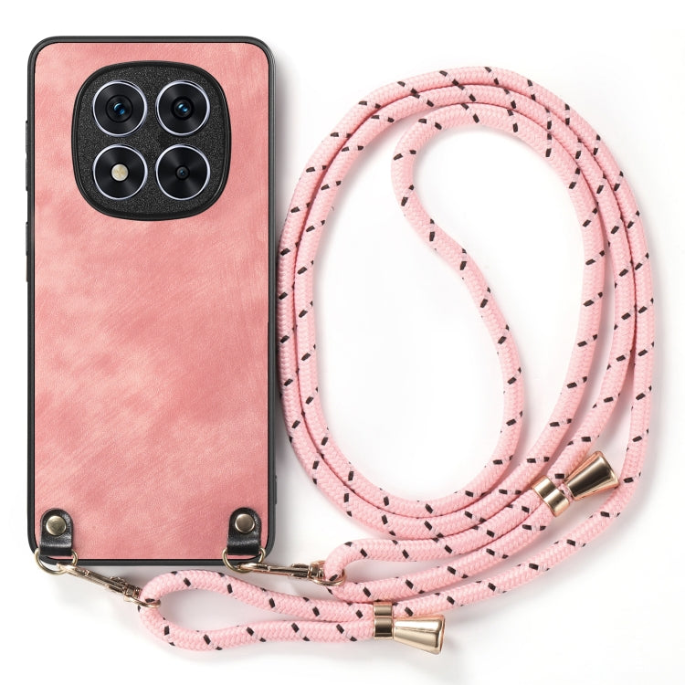 Vintage Leather PC Back Cover Phone Case with Crossbody Strap, For Xiaomi Redmi Note 14 Pro+ 5G, For Xiaomi Redmi Note 14 Pro 5G, For Xiaomi Redmi Note 13 Pro 4G, For Xiaomi Redmi Note 13 4G