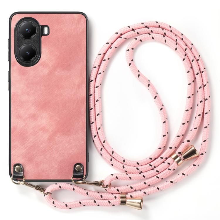Vintage Leather PC Back Cover Phone Case with Crossbody Strap, For Xiaomi Poco X7 Pro, For Xiaomi 15 Pro, For Xiaomi 15, For Xiaomi Redmi Note 14 5G