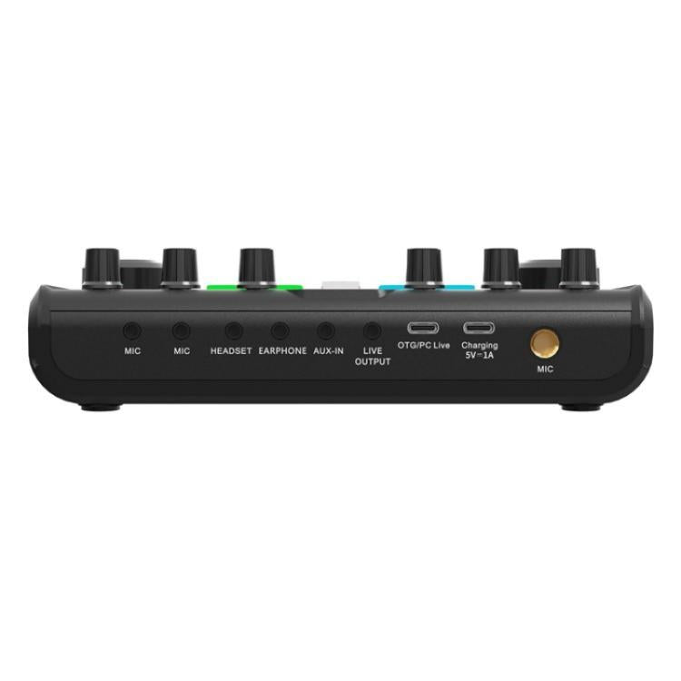 P99 Live Streaming Sound Card with DJ Mixer Voice Converter Audio Mixe ...