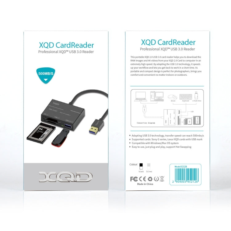 Onten 5212B USB3.0 To XQD + SD Card High-Speed Card Reader, 5212B ...