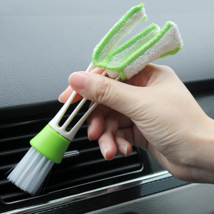 2 PCS Plastic Car Cleaning Brush Double Ended Car Air Vent Slit