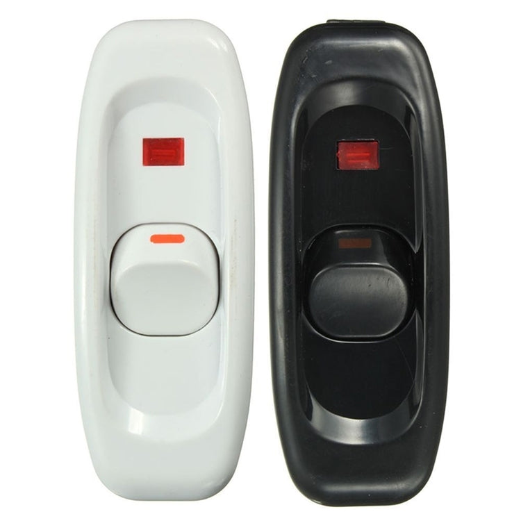GW320 Screw Type Boat Shaped Table Lamp Bedside Lamp Switch with LED Indicator Light, Random Color Delivery, GW320