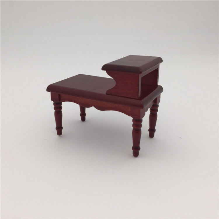 1:12 Dollhouse Toy Wooden Mini Vintage Mahogany Color Tea Table, Tea Table