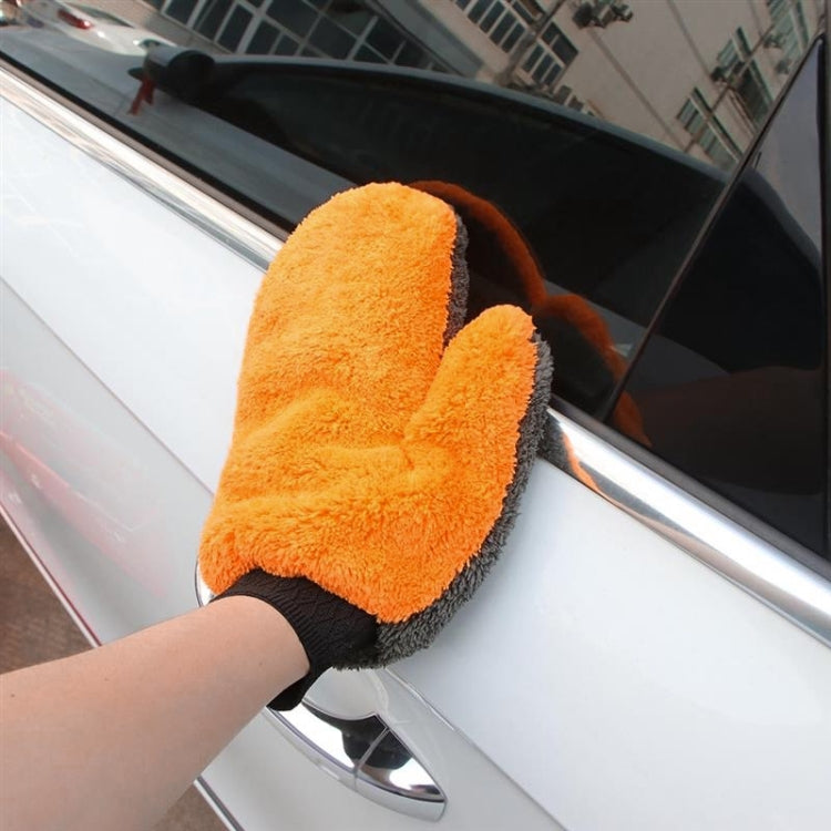 Car Washing Gloves Cleaning Mitt Wash Glove Maintenance Soft Coral