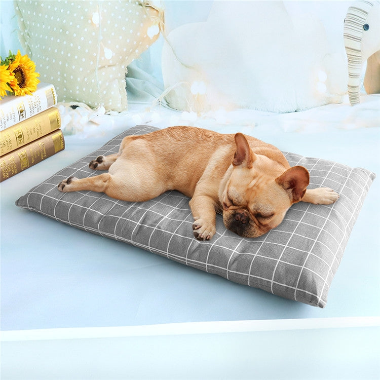 Winter Thick Warm Pet Sleeping Mat Cat Dog Sleeping Bed, Size:M(Grey)