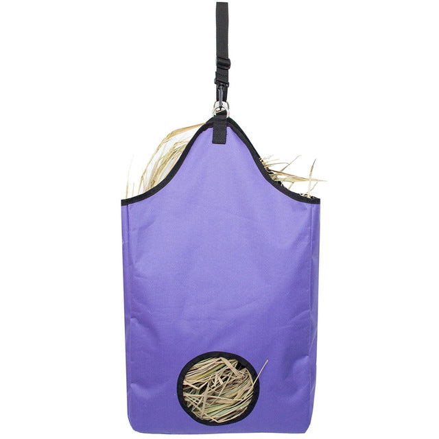 Outdoor Round Hole Farm Hay Bales for Cattle Breeding Horse Breeding, Size:33x18x60cm(Purple  )