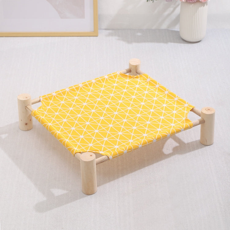 47x52cm Four Seasons Universal Removable And Washable Pet Bed Pet Nest, Style:Small Yellow Background Rhombus