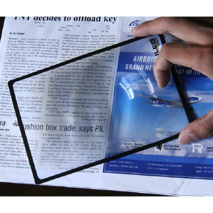 Card Slim Reading 3x Magnifier Business Card Magnifier