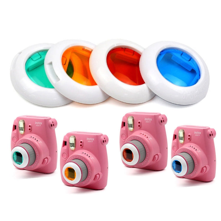 Colorful Camcorder Close-up Colored Lens Filter for Polaroid Fujifilm Instax Mini 9 8 8 7S KT Instant Film Cameras, For FUJIFILM Instax Mini 9