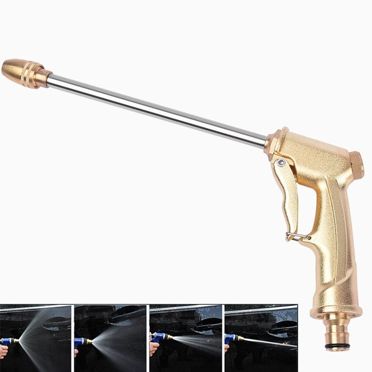 Electroplating Extension Rod Car Wash Water Gun Household Brush Car