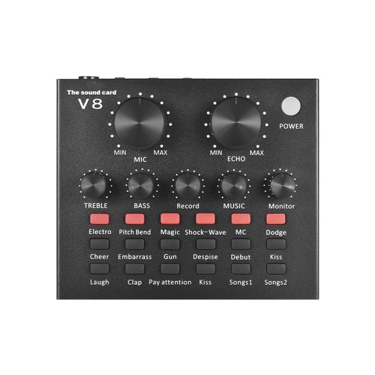 V8 Sound Card Set Dual Mobile Phone Computer Live Broadcast Universal ...