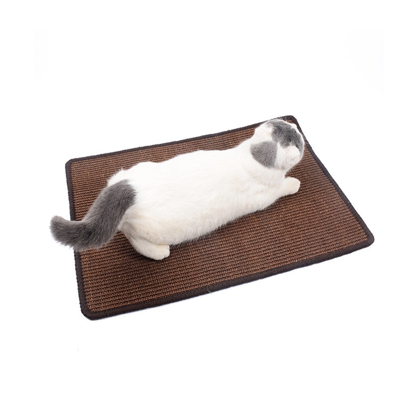 Cat Scratch Pad Pet Supplies Carpet Sleeping Mat Cat Placemat, Random Color Delivery, Specification: Overlock 30x40cm