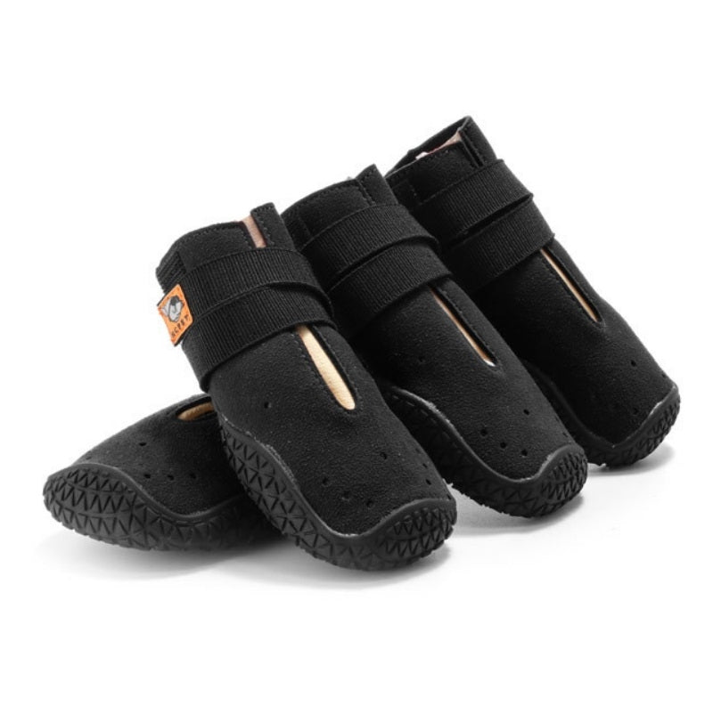 HCPET Non-Slip Wear-Resistant Pet Shoes Four Seasons Breathable Dog Shoes, Size: 2(Black)
