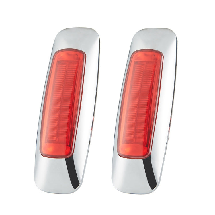 2 PCS 12/24V 2000-4000K 8 LEDs Explosion Lightning Plating Edge Light