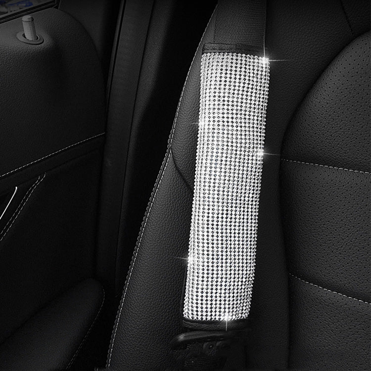 2 PCS Car Diamond-Studded Interior Products Personalized Protective