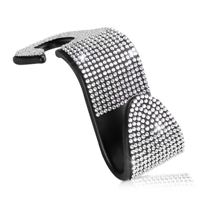 3 PCS Car Rear Seat Hooks Car Seats Multi-Function Diamond-Studded