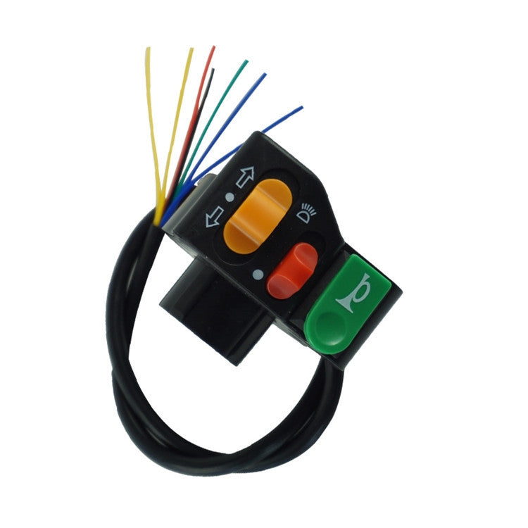 3 PCS Motorcycle Modification Switch Speaker Turn Signal Headlight