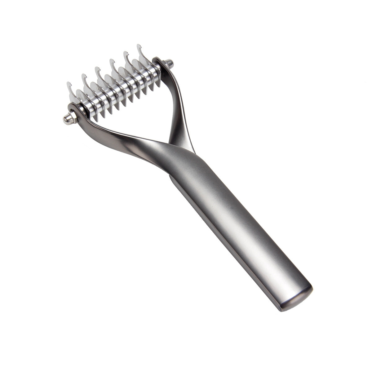 Pet Comb Zinc Alloy Double-Sided Cat Dog Cleaning Beauty Hair Removal Comb, Specification: Black Small(Ordinary Packaging)