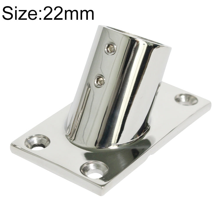 Thicken 316 Stainless Steel 60-Degree Square Tube Base Marine Boat