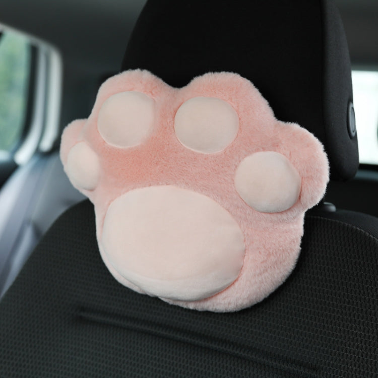 Car Plush Head Pillow Cat Claw Car Neck Pillow Car Female Decorative