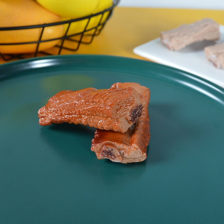 10 PCS Simulation Ribs Model Food Model Shoot Props, Caramel Color, Or ...