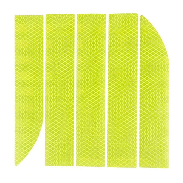 5 Sets Car Trunk Reflective Decorative Strip Anti-Scratch Car Tail