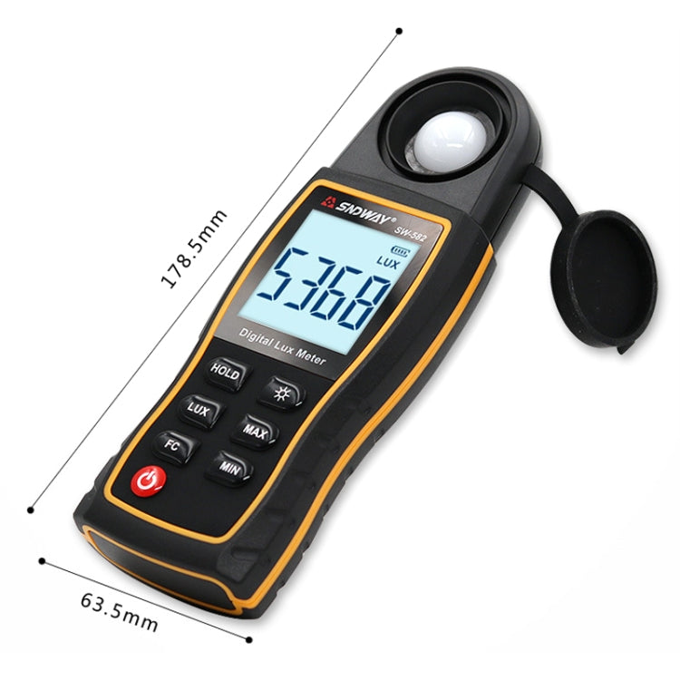 SNDWAY SW582 Handheld Digital Illuminance Meter High-Precision Digital ...
