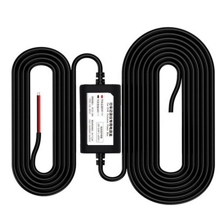 Car OBD Low-Voltage Protection Parking Monitor Power Cord 12V Turn 5V 2.5A Step-down Line, Specification: Mini Right Elbow, Micro Right Elbow