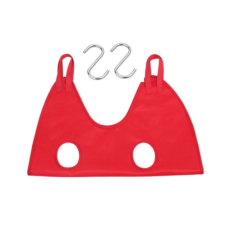 Small & Medium Pet Grooming Polyester Hanging Hammock, Size? S(Red)