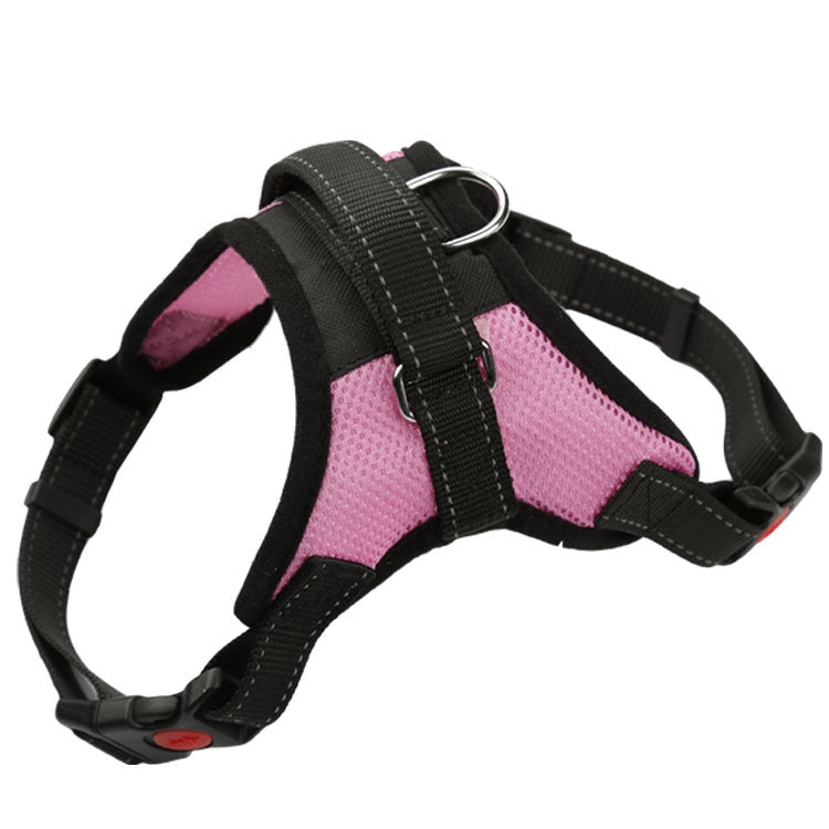 K9 Dog Adjustable Chest Strap, Size: S(Breathable Pink)