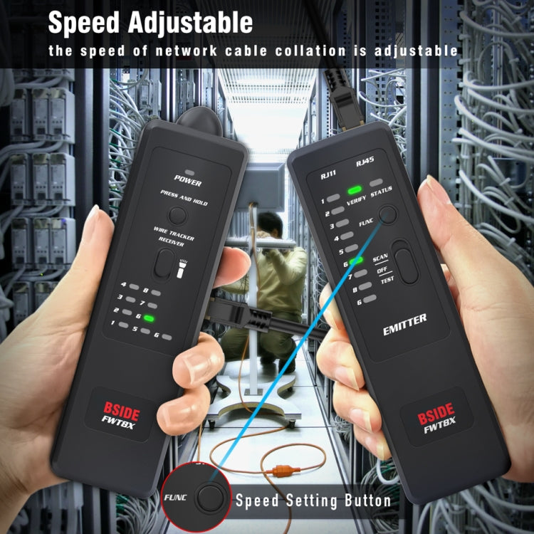 BSIDE FWT8X Dual Mode Network Wire Tracker Cable Toner RJ45 RJ11 Accur ...