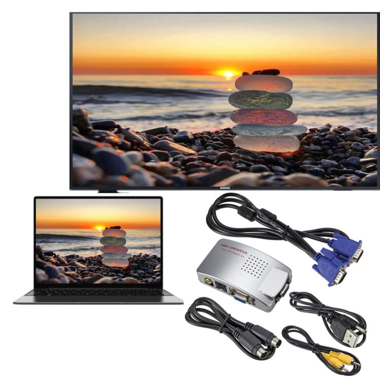 PC Converter Box VGA to AV Converter Video Switch Box | Bulky Mart