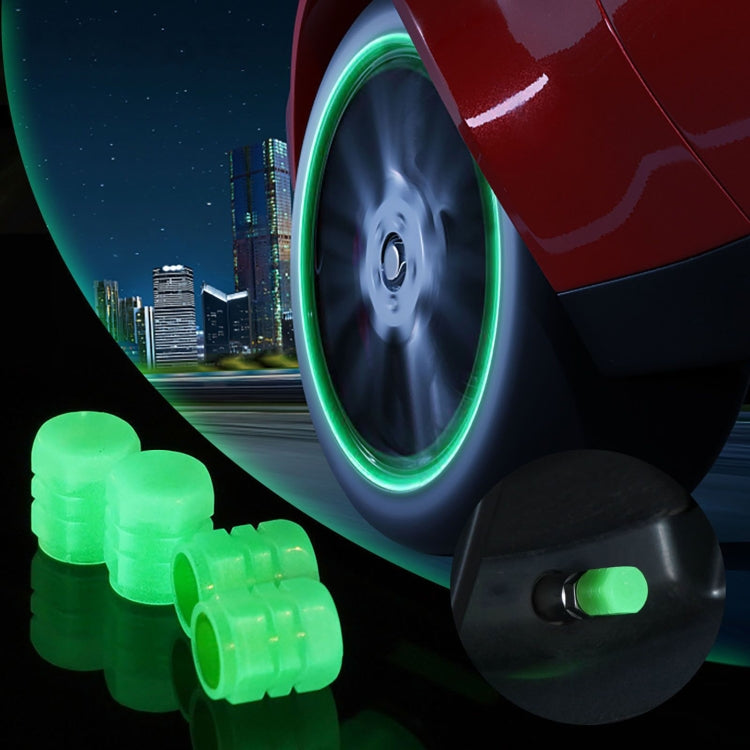 4pcs / Set Luminous Tire Valve Cap Electric Motorcycle Vacuum Tire