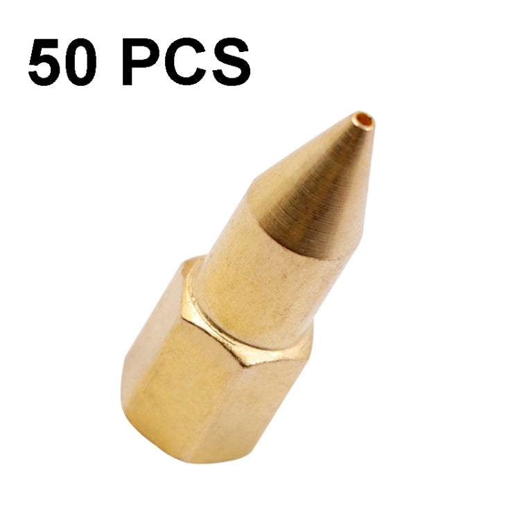 50 PCS Butter Machine Head Copper Universal Steel Tip Pneumatic Oil