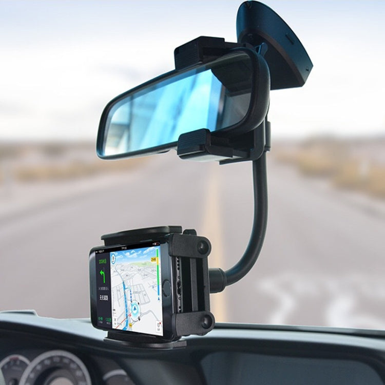 Car Rearview Mirror Hose Bracket Mobile Phone Clip Universal