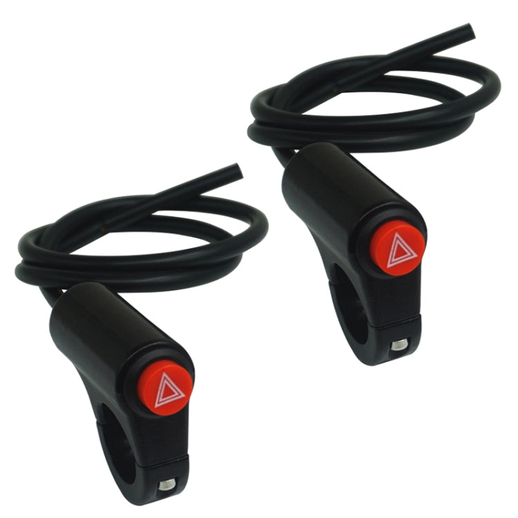 2PCS KG-037E Motorcycle Double Flash Warning Switch Retrofit