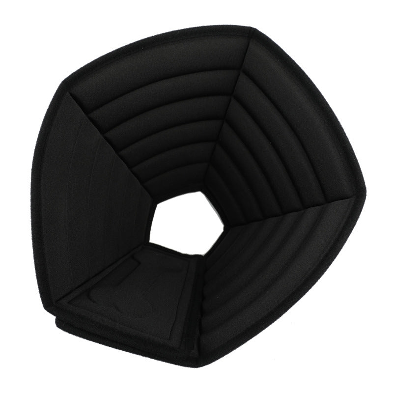 Pet Grooming Anti-Bite Neck Ring, Specification: L(Black)
