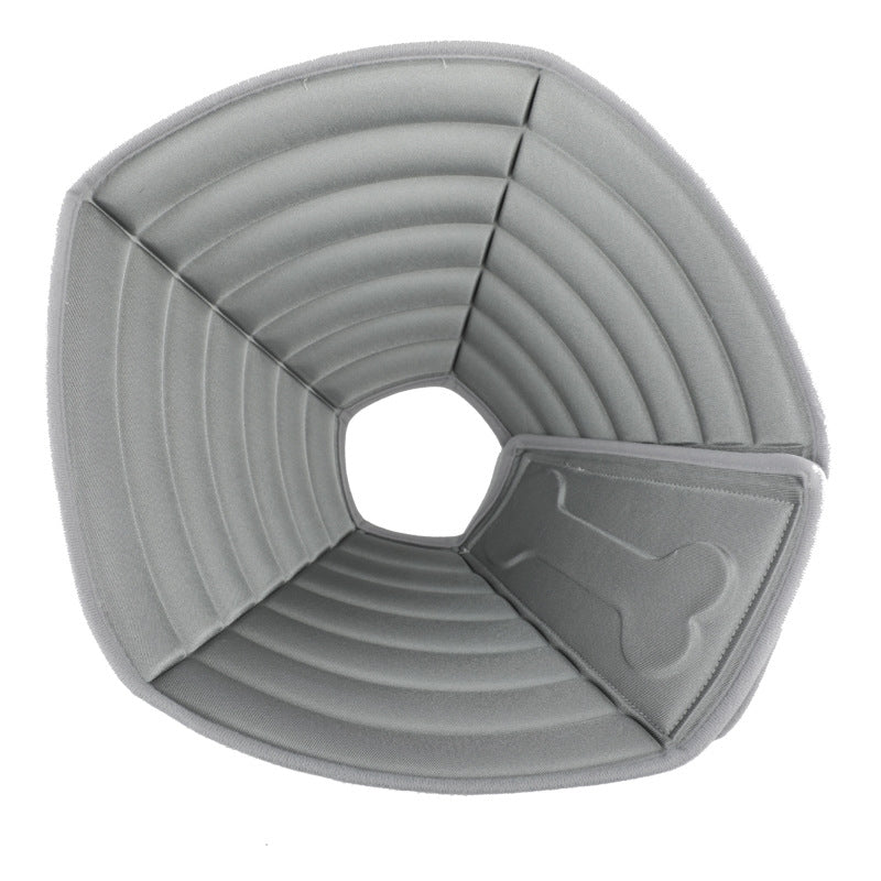 Pet Grooming Anti-Bite Neck Ring, Specification: XL(Grey)