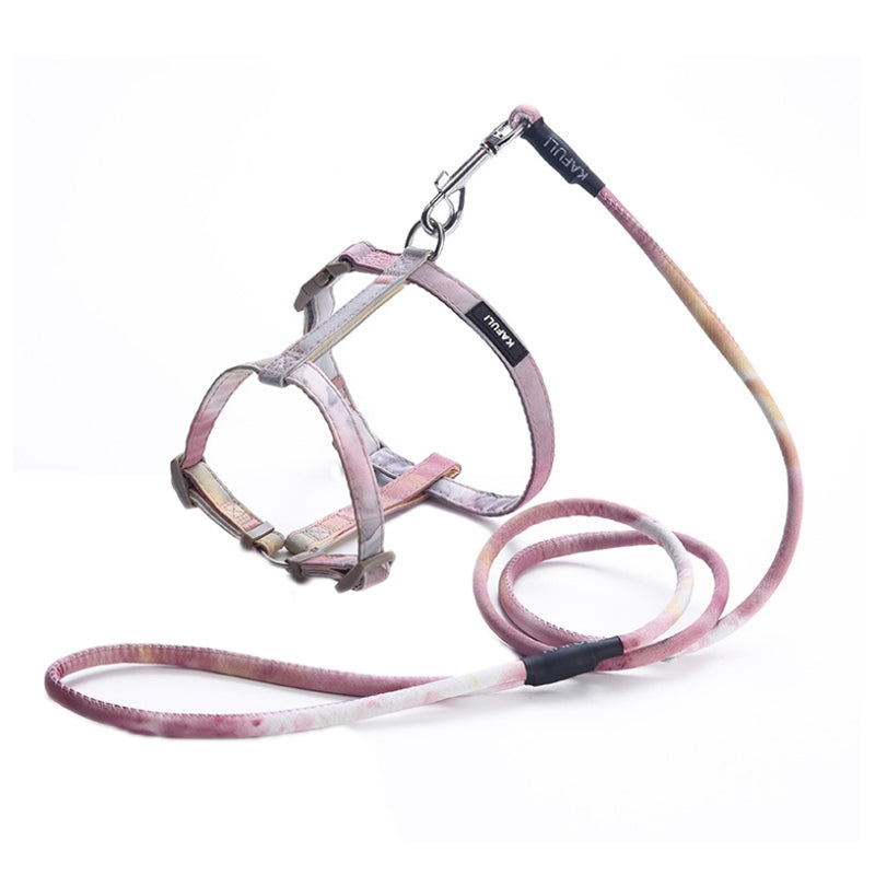 KAFULI Pet Adjustable I-Shape Harness Leash, Size: M(Algae Yellow)