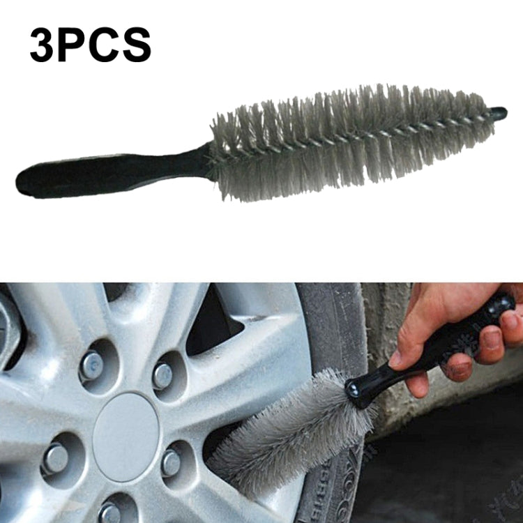 3 PCS Car Tire Brush Carpet Foot Pad Brush