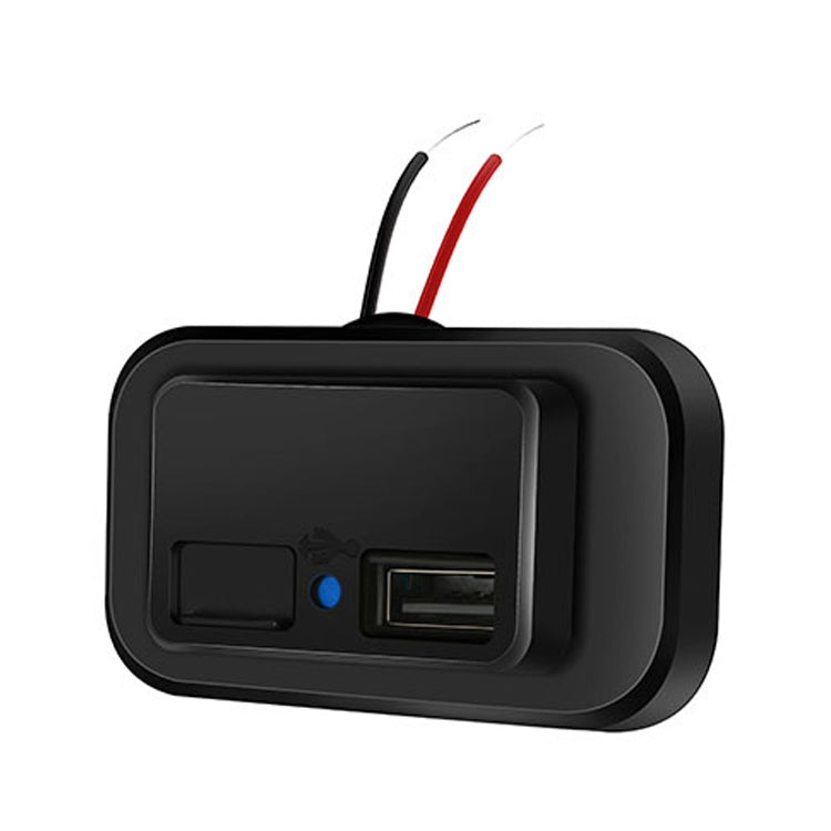 4.8A Punch-Free Automatic Spring Cover RV Bus Modified Dual USB Car