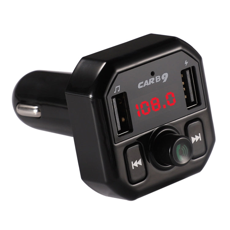 B9 Smart Digital Display Dual USB Bluetooth Car Charger with