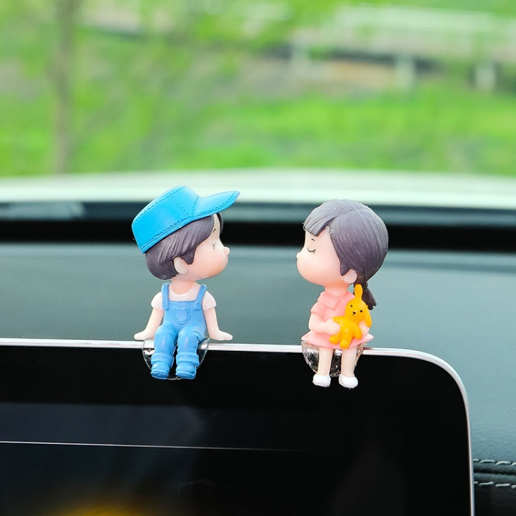 Car Ornament Ornament Lovely Kissing Couple Doll
