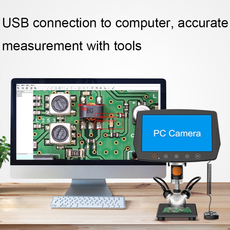 1000X 9-Inch HD Circuit PCD Board Inspection And Maintenance Digital M ...