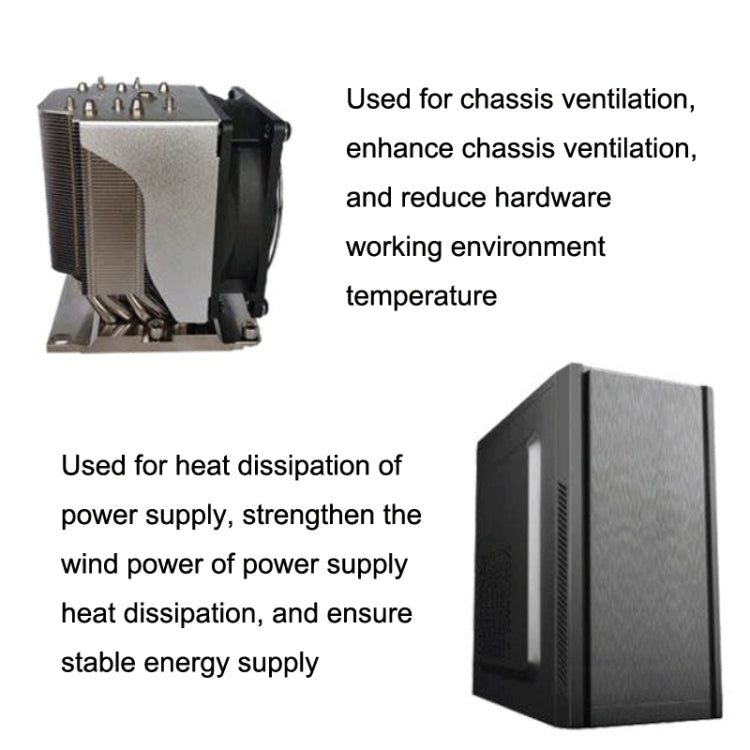 FANNER Ice Soul F8010 Ultra Thin Chassis Fan 4pin PWM Intelligent Spee ...
